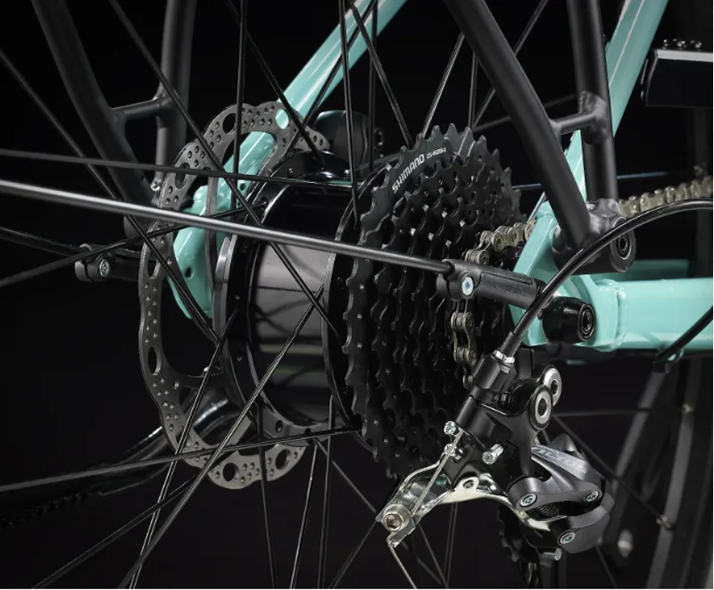 Trek FX+ 2 Stagger Electric Hybrid Bike 2025 in Blue Sage-3